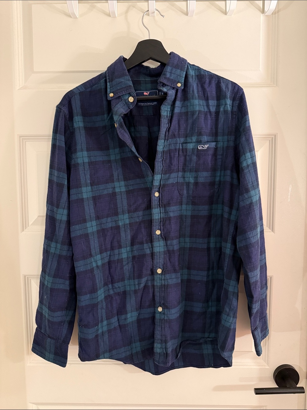 Vineyard Vines Plaid Classic Fit Tucker Shirt SZ S